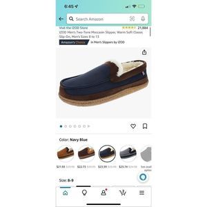 IZOD Men's Two-Tone Moccasin Slipper